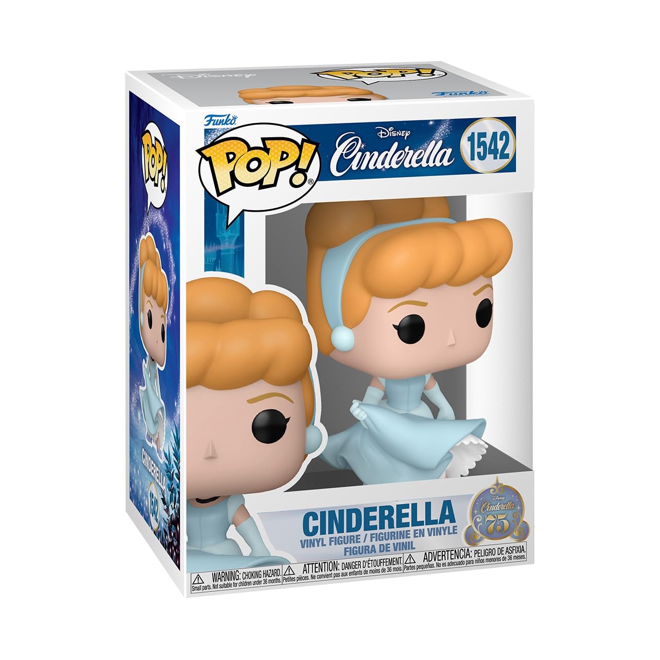 Foto 1 | Figura De Vinilo Funko Pop Disney Cinderella 75 Aniversario - Venta Internacional.