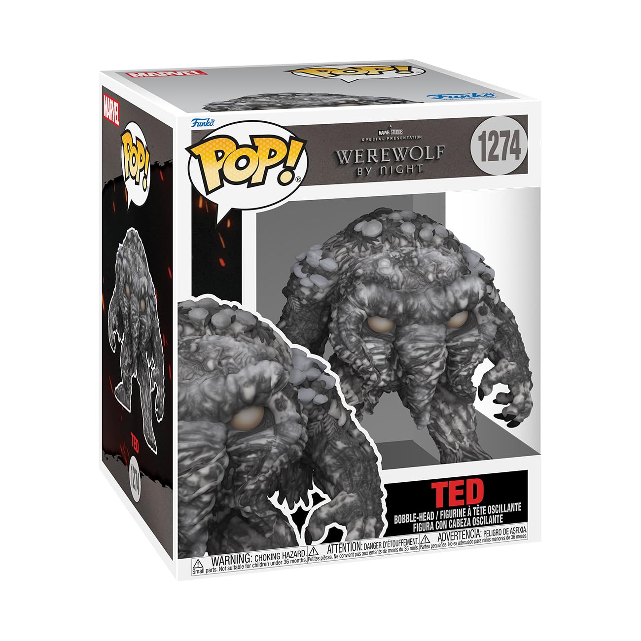 Foto 3 pulgar | Figura Funko Pop! Súper Hombre Lobo De Noche - Ted (man-thing) - Venta Internacional.