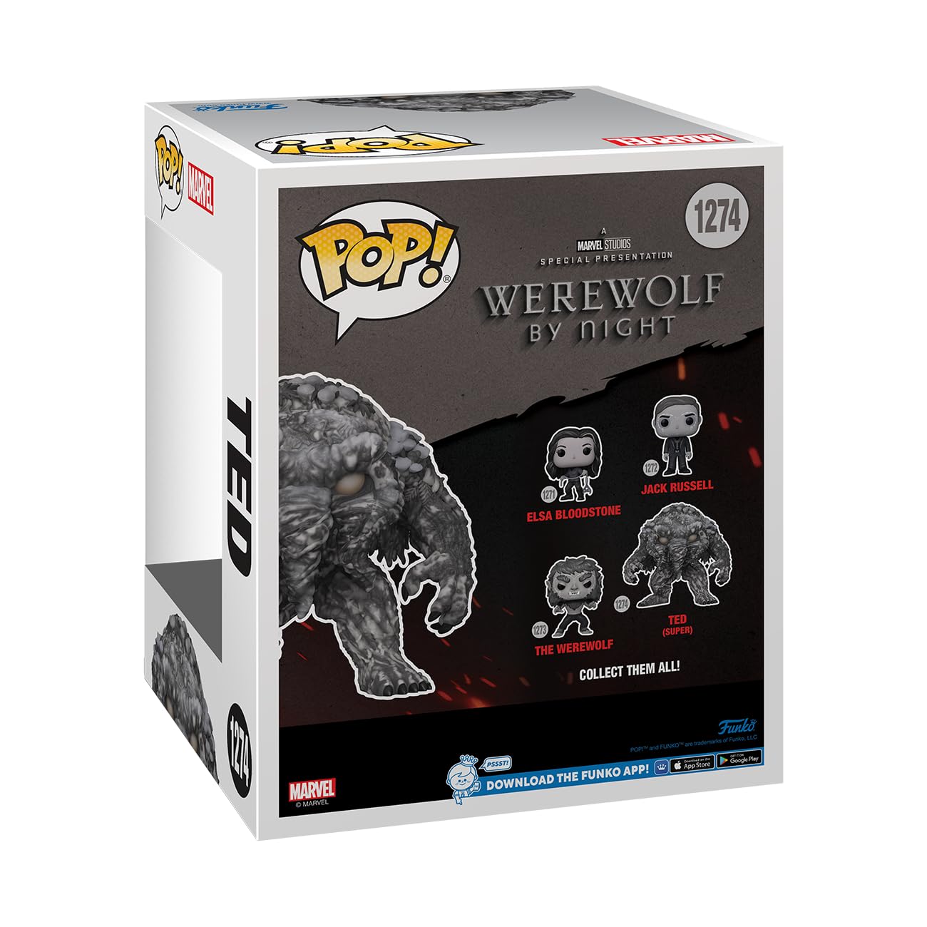 Foto 4 pulgar | Figura Funko Pop! Súper Hombre Lobo De Noche - Ted (man-thing) - Venta Internacional.