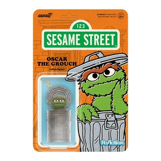 Foto 1 | Figura De Acción Super7 Sesame Street Reaction Oscar The Grouch - Venta Internacional.