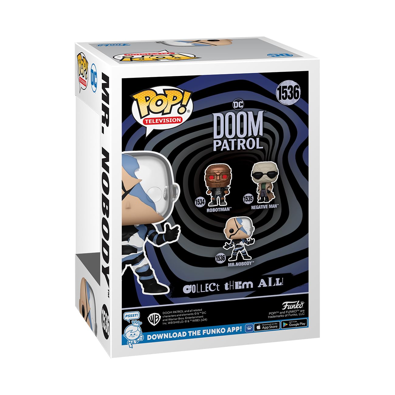 Foto 3 | Figura De Acción Funko Pop! Tv: Dc Doom Patrol: Sr. Nadie - Venta Internacional.