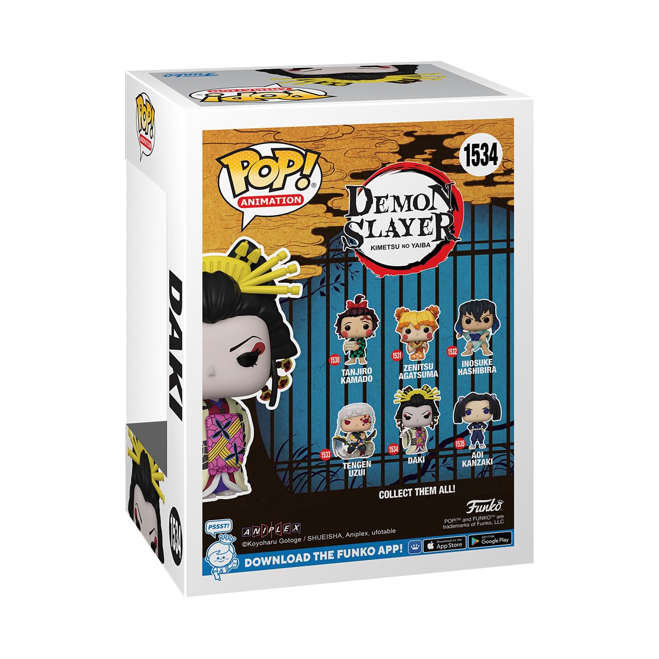 Foto 3 | Figura De Vinilo Funko Pop! Animación: Demon Slayer Daki, 12,5 Cm - Venta Internacional.