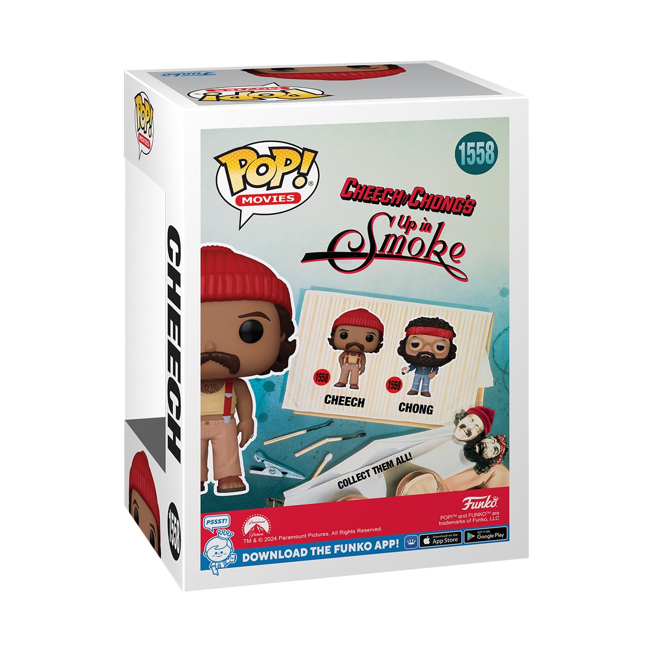 Foto 3 | Figura De Acción Funko Pop! Películas: Cheech & Chong's Up In Smoke - Venta Internacional.