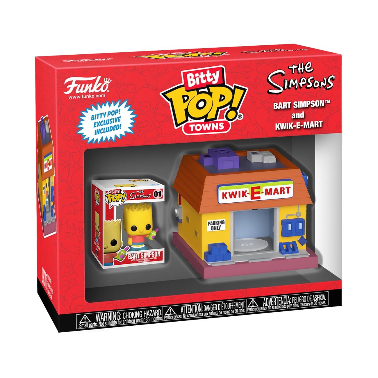 Foto 2 pulgar | Funko Pop! De Colección Bitty Town: Los Simpson - Bart Simpson - Venta Internacional.