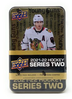 Foto 1 | Hockey Cards Collector's Tin Upper Deck 2021-22 Serie 2 - Venta Internacional.