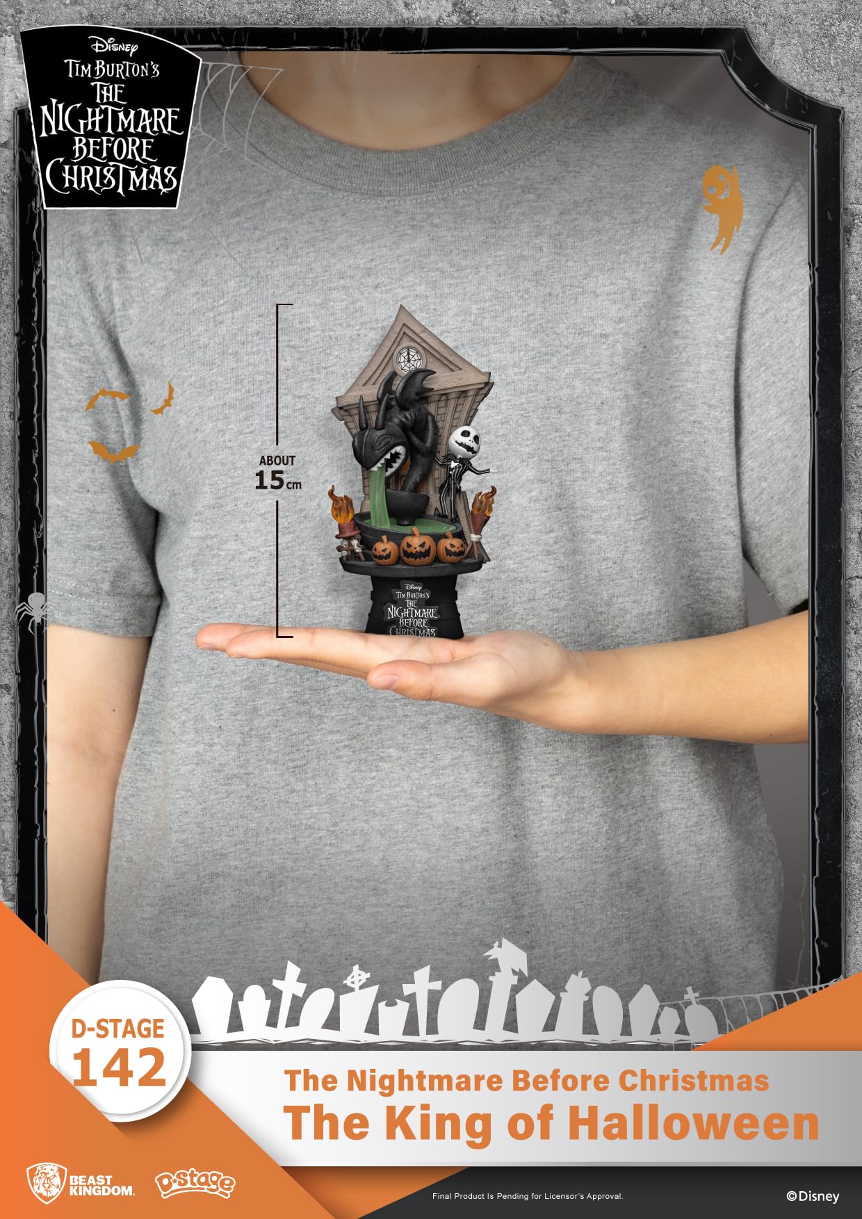 Foto 3 | Statue Beast Kingdom: Pesadilla Antes De Navidad, Jack - Venta Internacional.