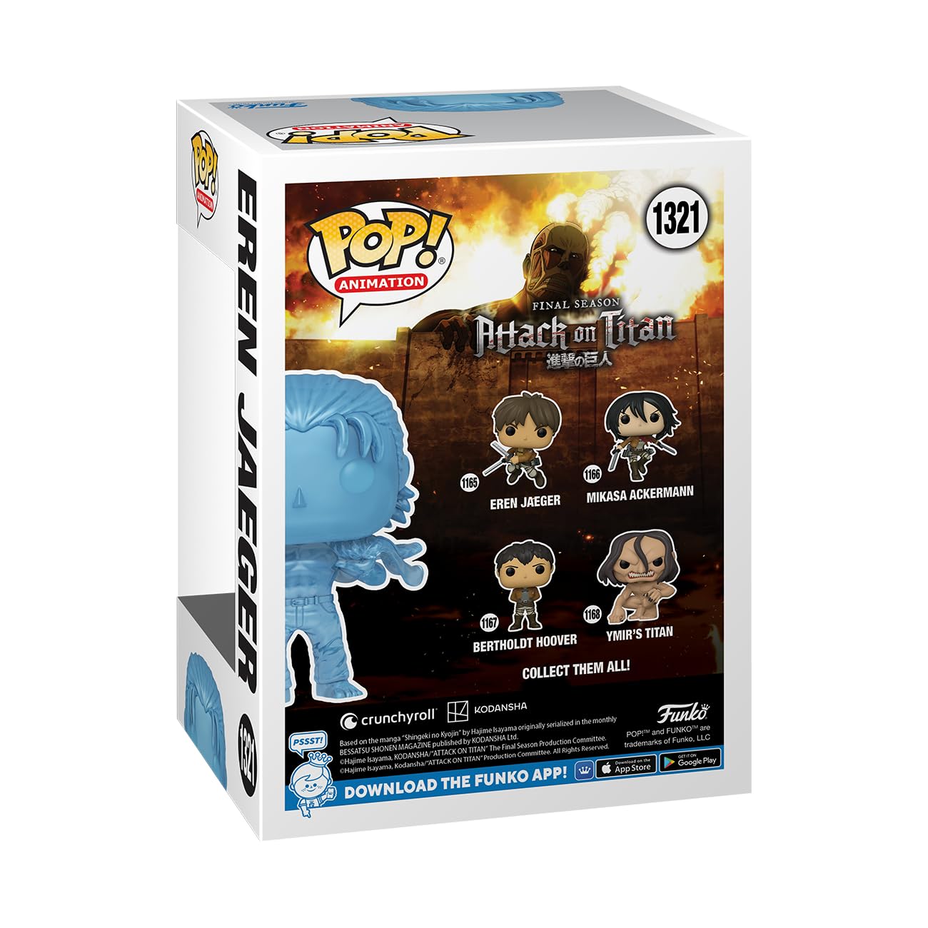 Foto 6 pulgar | ¡funko Pop! & Tee Attack On Titan Eren Con Marks Xl - Venta Internacional.