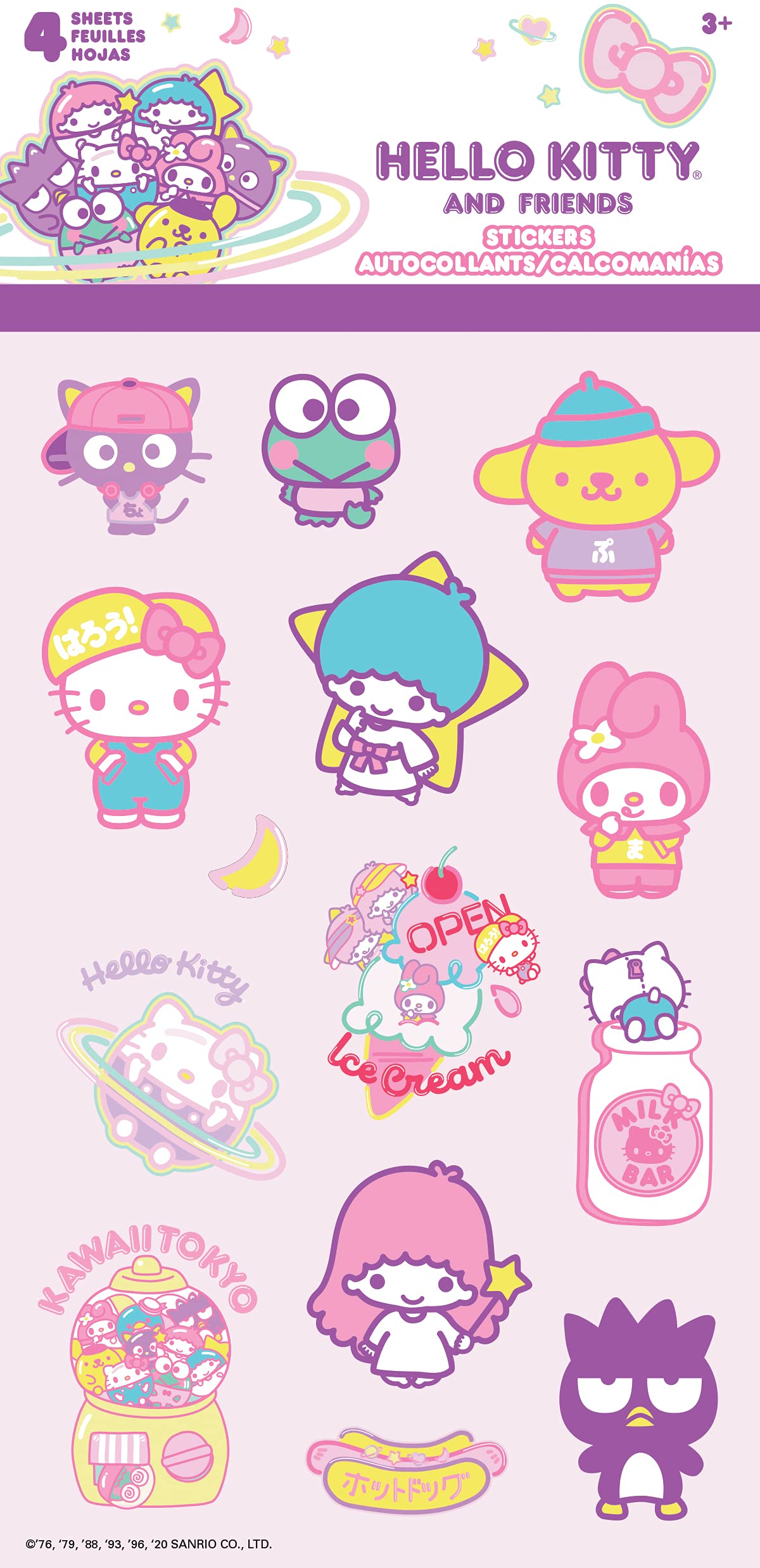 Foto 1 | Hojas De Pegatinas Trends International Hello Kitty And Friends - Venta Internacional.