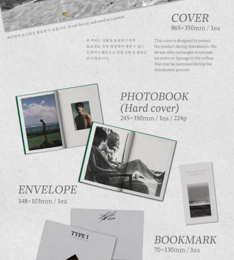 Foto 4 pulgar | Libro De Fotos Bts V Kim Taehyung Type 1 224p Tapa Dura - Venta Internacional.