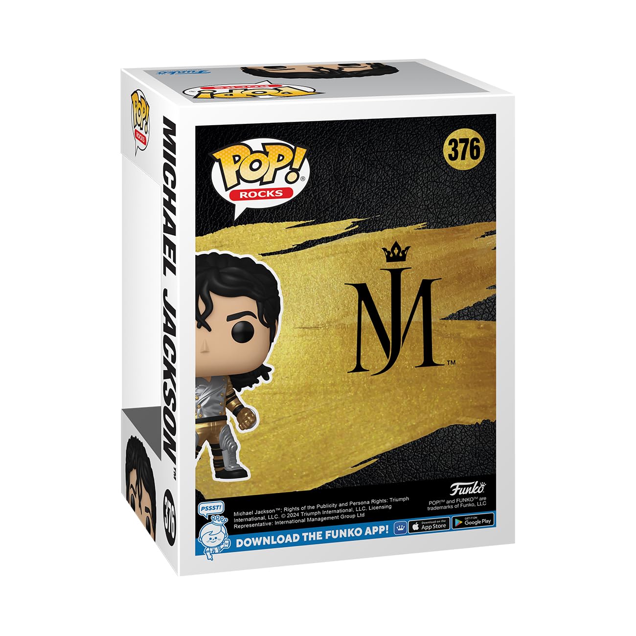 Foto 4 pulgar | Figura Funko Pop! Rocks Michael Jackson, 10,5 Cm, Color Metálico - Venta Internacional.