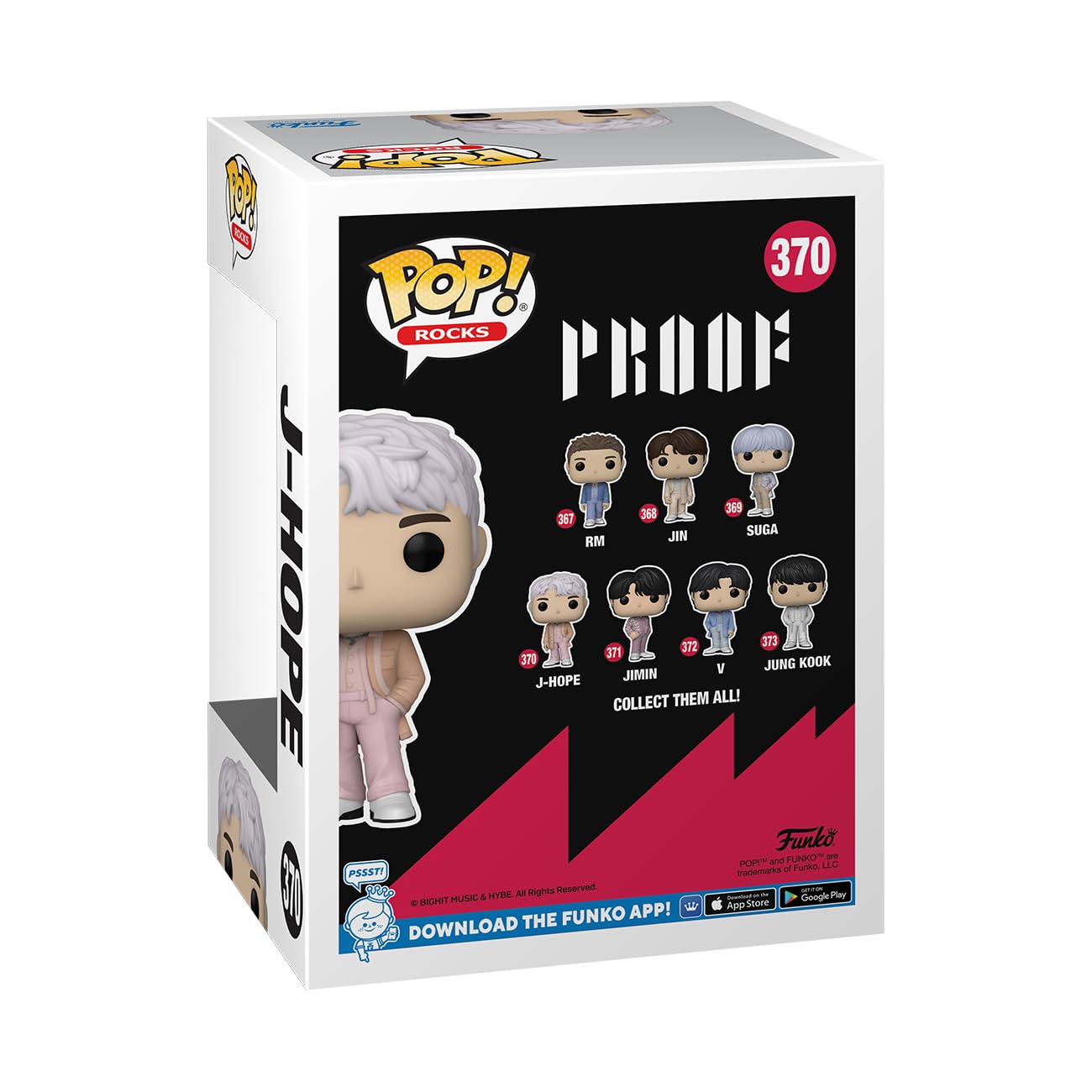Foto 4 pulgar | ¡funko Pop! ¡mueve El Funko Pop! Rocks: Bts - Vinilo J-hope De 10 Cm - Venta Internacional.