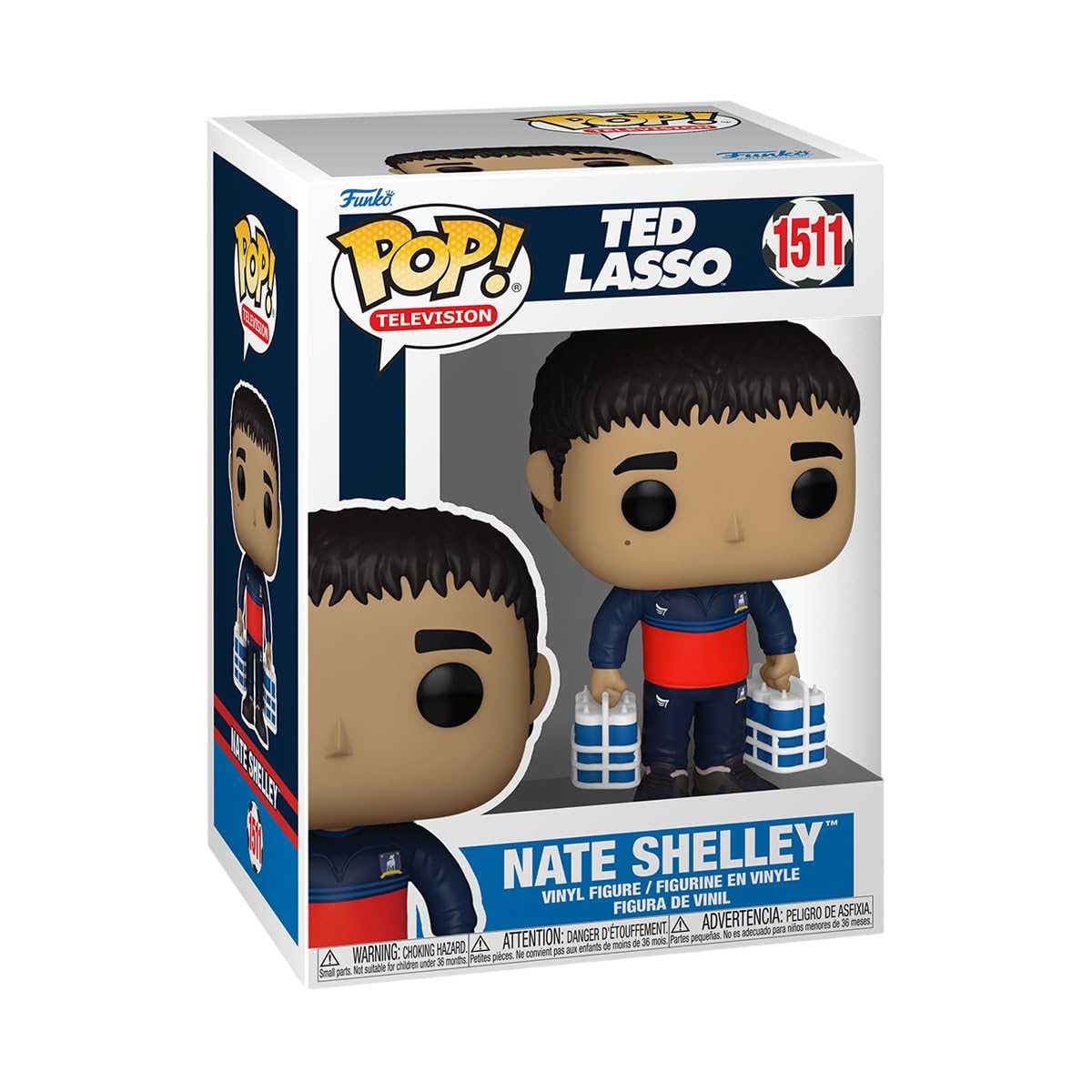 Foto 3 | ¡funko Pop! Tv: Ted Lasso - Nate Shelley Con Agua - Venta Internacional.