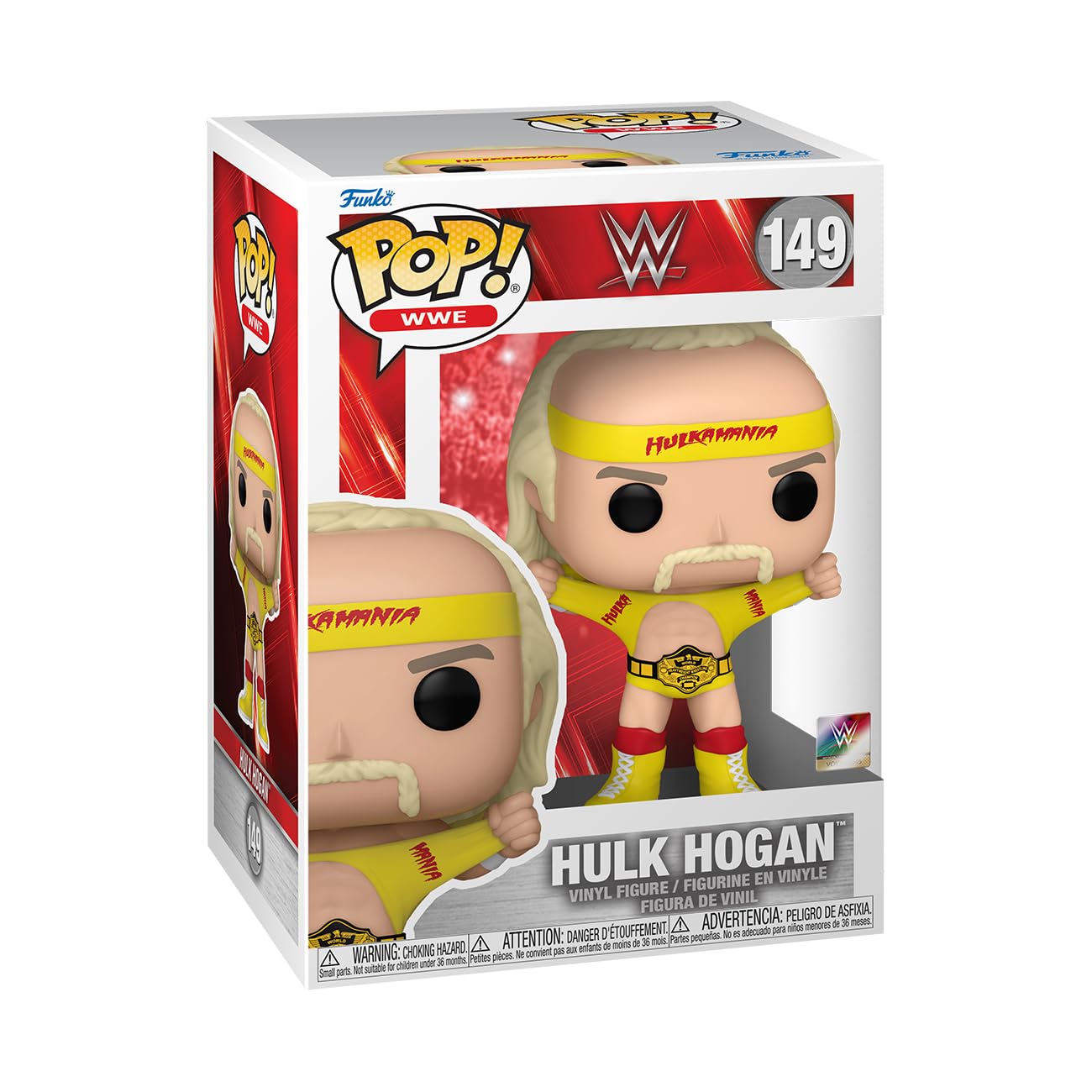 Foto 2 pulgar | Figura De Acción Funko Pop! Wwe Hulk Hogan Hulkamania Con Cinturón - Venta Internacional.