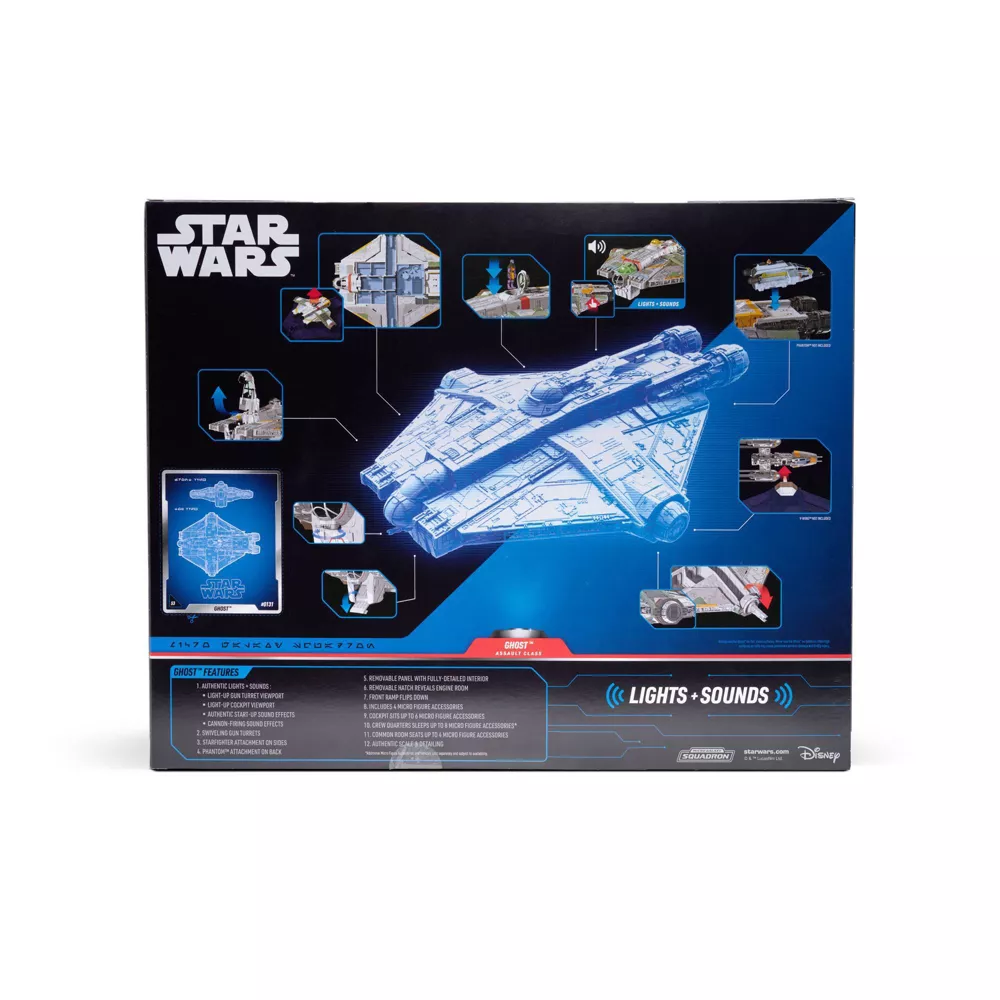 Foto 9 pulgar | Nave Star Wars Micro Galaxy Squadron Ghost Con Minifiguras