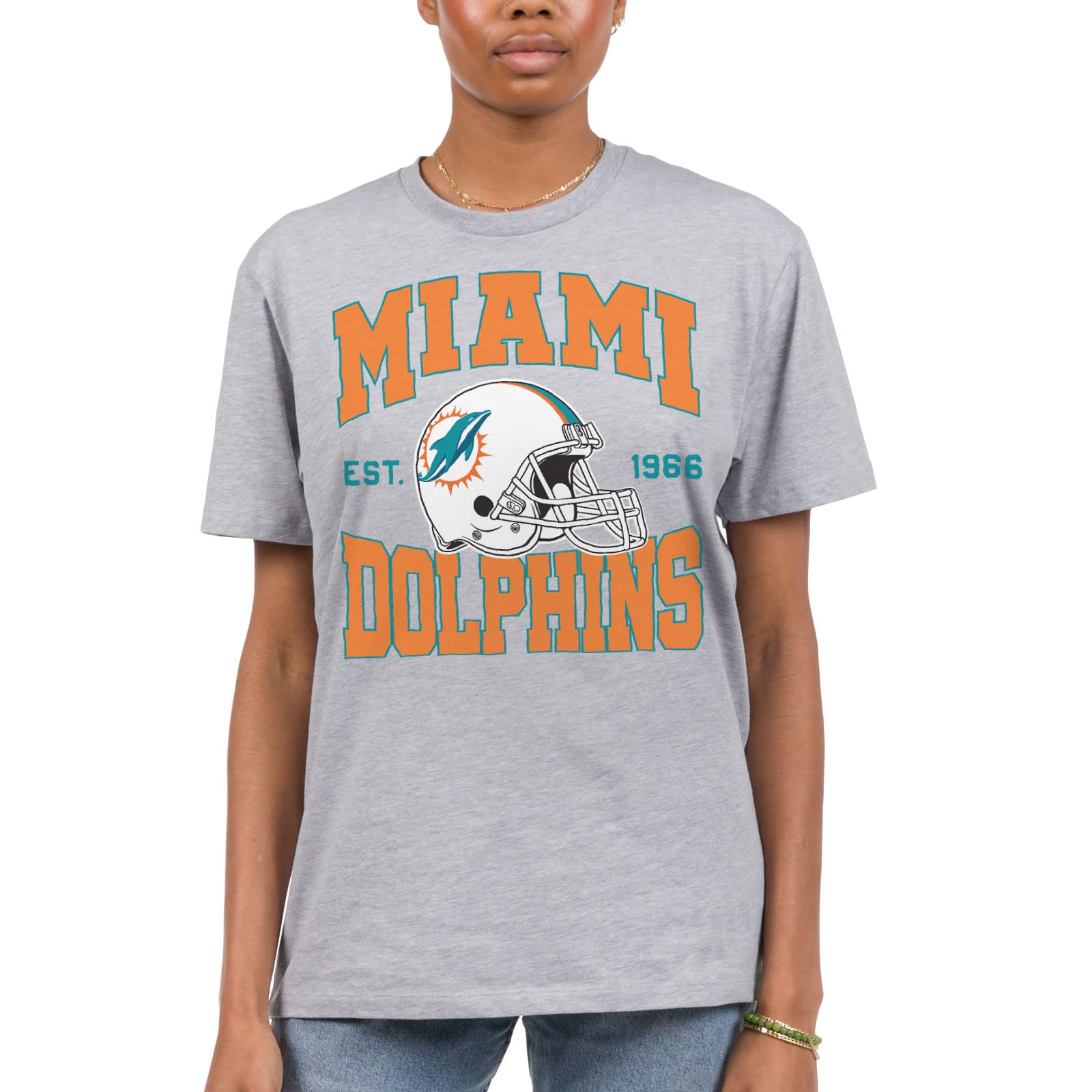 Foto 3 pulgar | Camiseta Junk Food Clothing X Nfl Miami Dolphins Unisex Xxl - Venta Internacional.