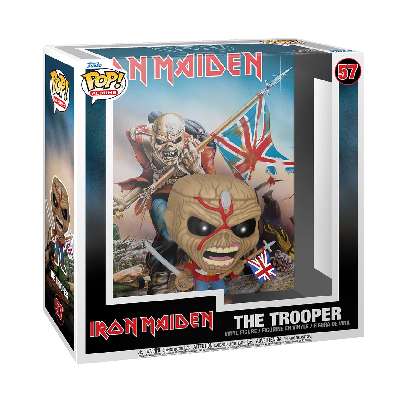 Foto 2 pulgar | ¡funko Pop! Álbumes: Iron Maiden, The Trooper Figure - Venta Internacional.