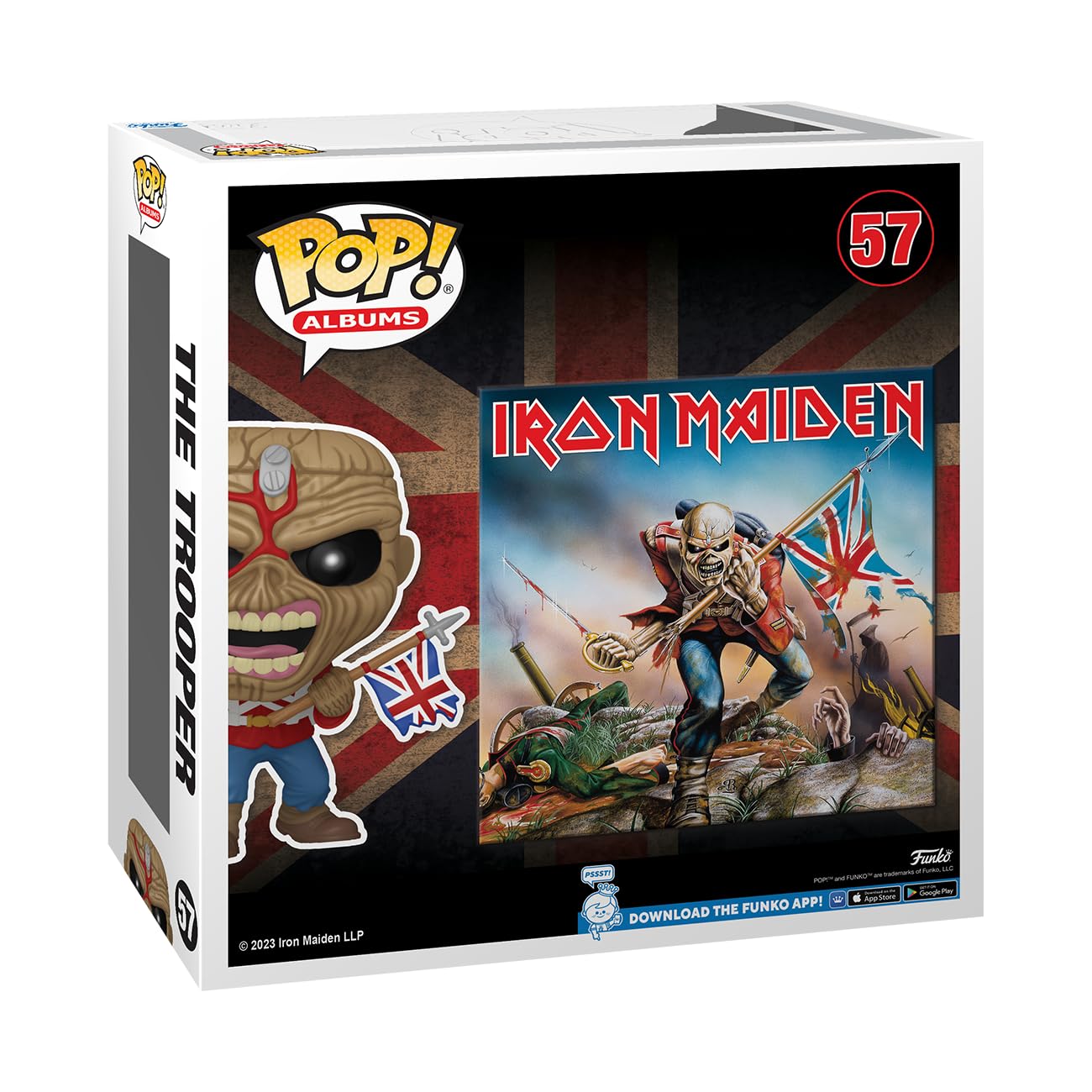 Foto 4 pulgar | ¡funko Pop! Álbumes: Iron Maiden, The Trooper Figure - Venta Internacional.