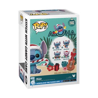Foto 3 | Figura Funko Pop! Disney Stitch Con Bastón De Caramelo De 9,3 Cm De Altura - Venta Internacional.