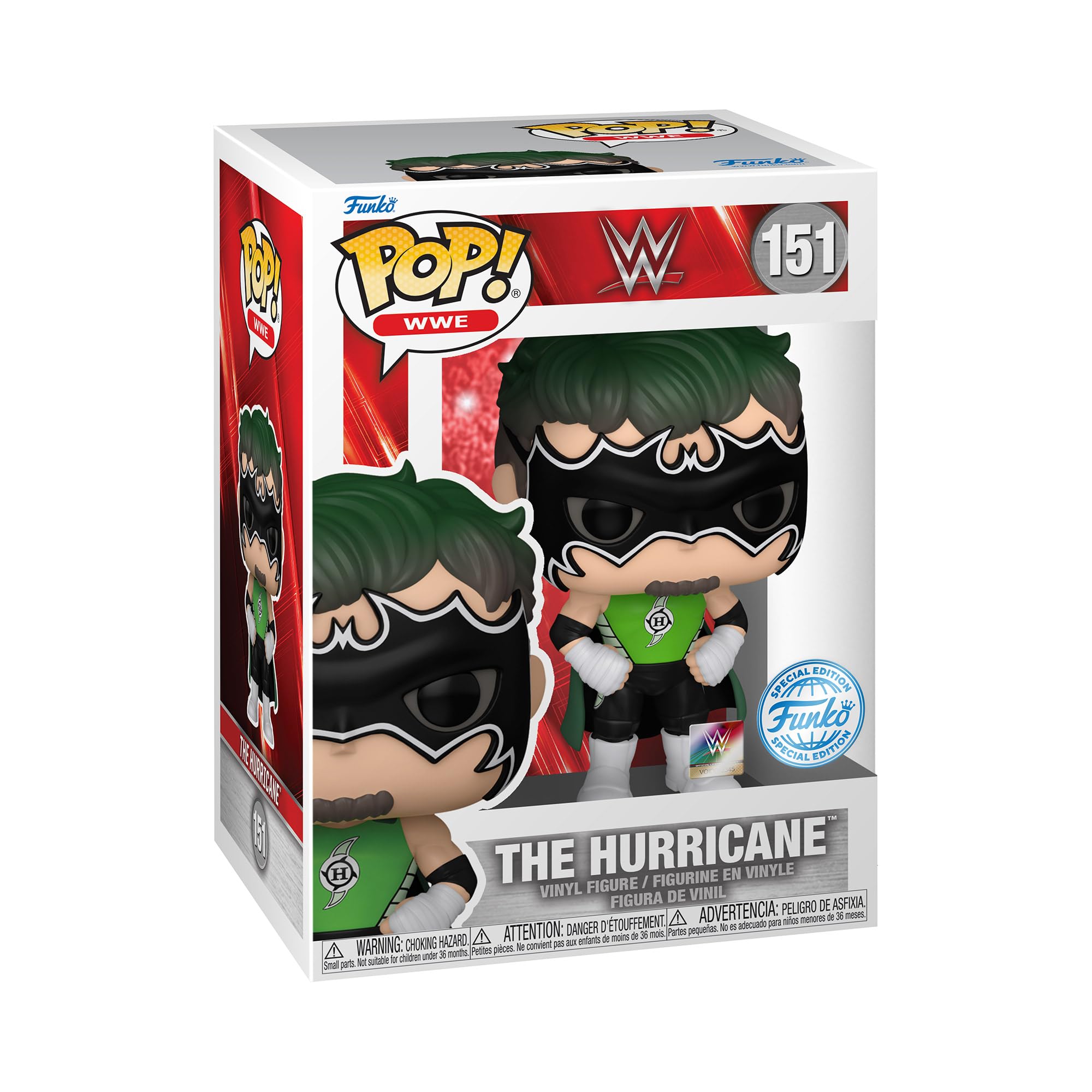 Foto 2 pulgar | Figura De Vinilo Funko Pop! Deportes: Wwe The Hurricane, 9,5 Cm - Venta Internacional.