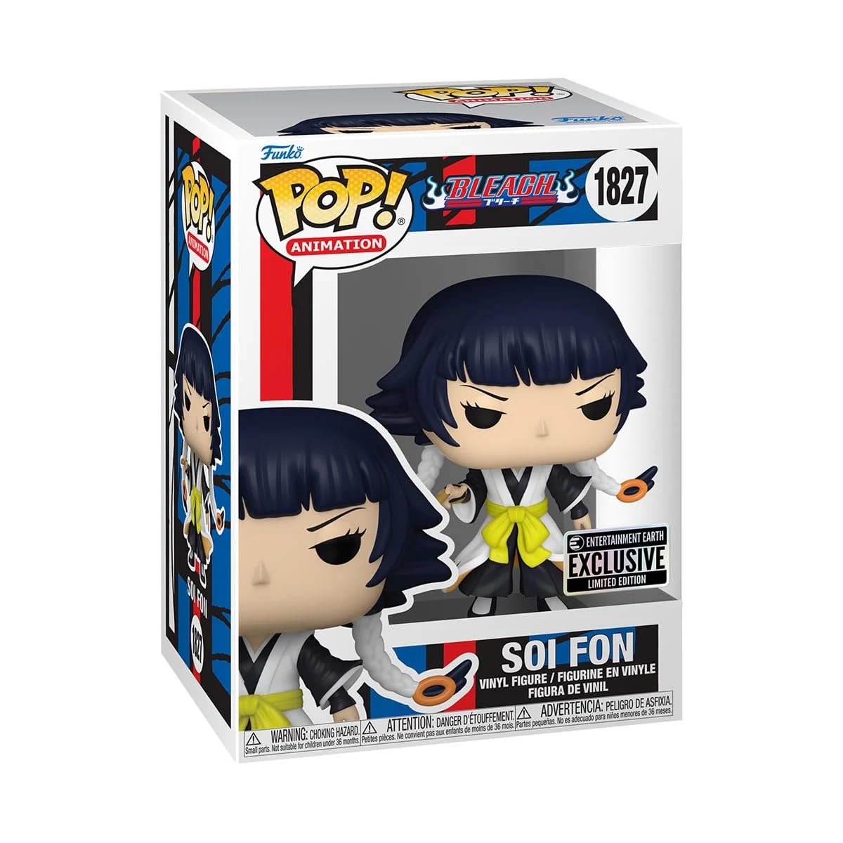 Foto 3 pulgar | Figura De Vinilo Pop Funko Bleach Soi Fon Exclusive #1827 - Venta Internacional.