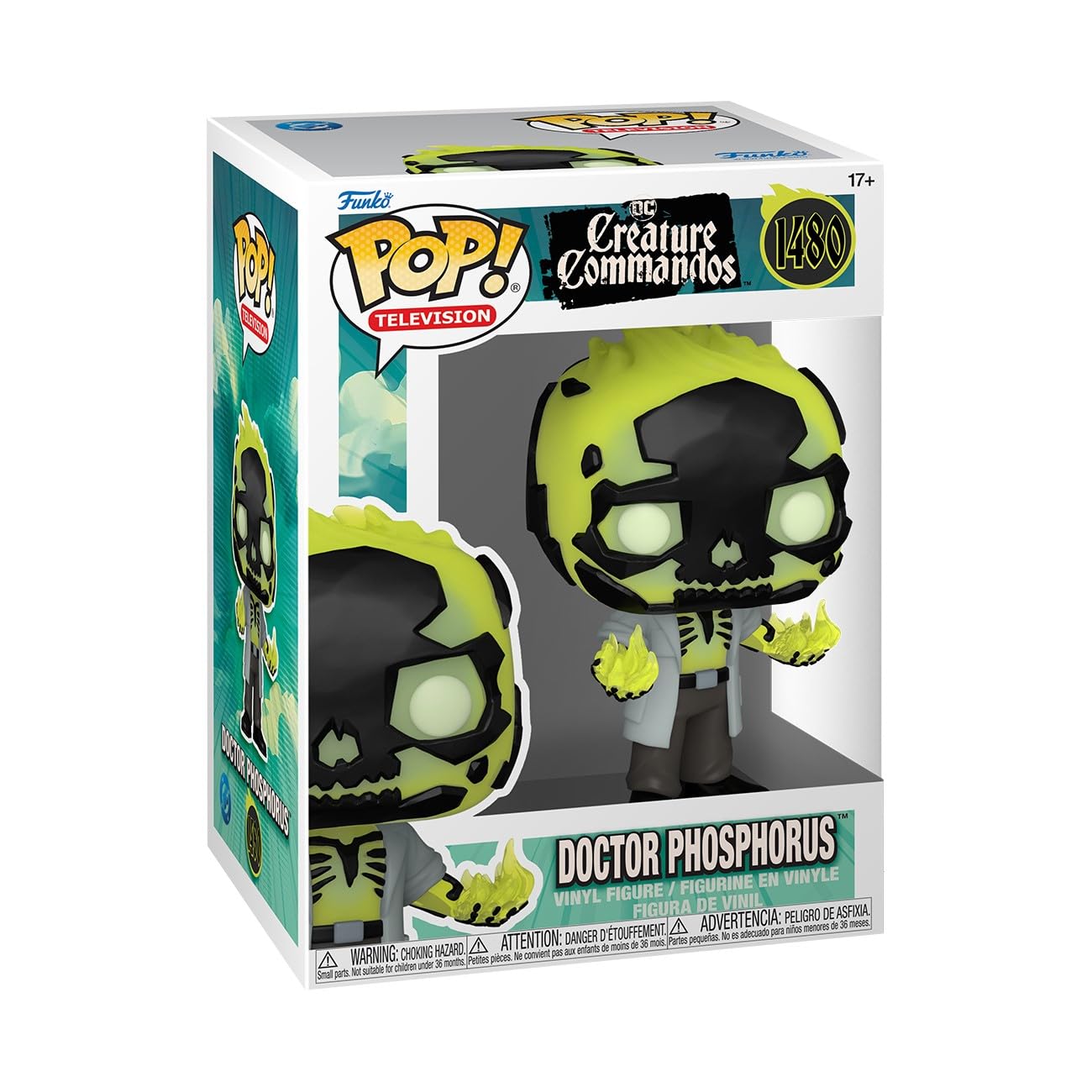 Foto 2 pulgar | Figura De Acción Funko Pop! Tv Creature Commandos Doctor Phosphorus, 10,5 Cm - Venta Internacional.