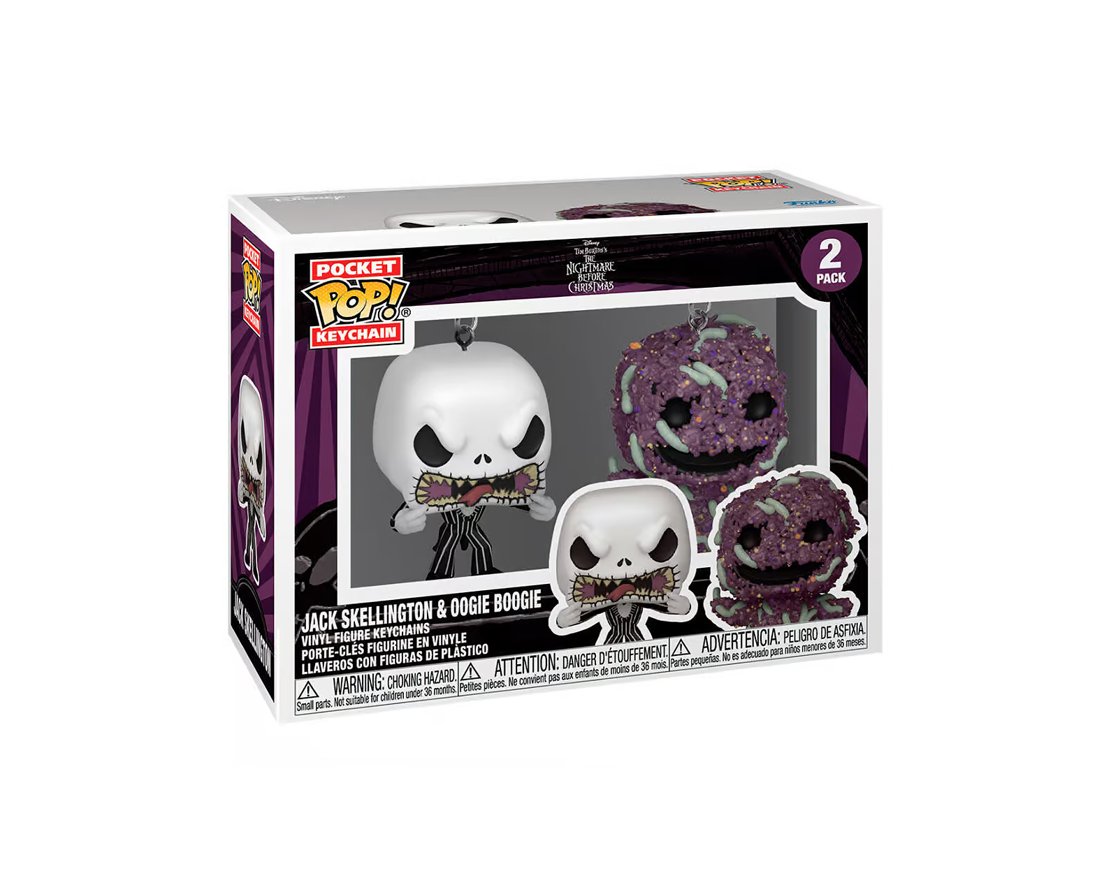 Foto 3 pulgar | Llavero Funko Pop Keychain Jack Skellington Y Oogie Boogie