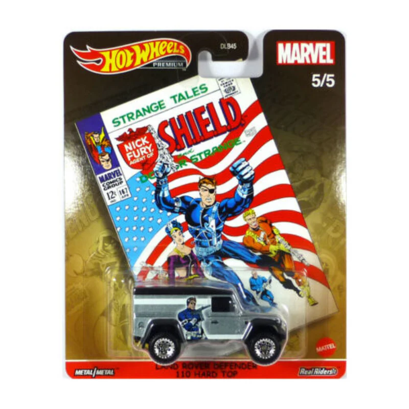 Foto 2 pulgar | Hot Wheels Premium Marvel Nick Fury Land Rover Defender 110 Hard Top Dlb45