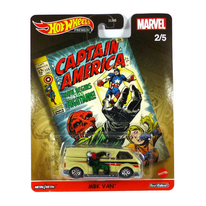 Foto 2 pulgar | Hot Wheels Premium Marvel Captain America Mbk Van Dlb45
