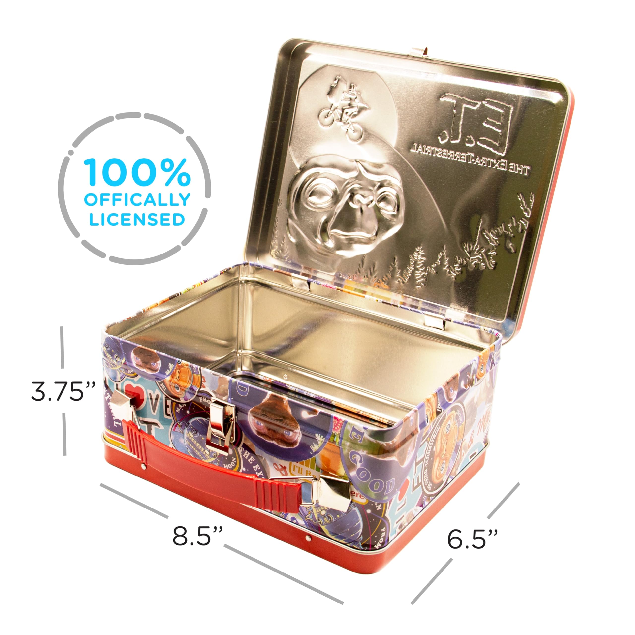 Foto 2 | Caja De Almacenamiento Aquarius E.t. Fun Box De Lata Robusta Con Asa 48288 - Venta Internacional.