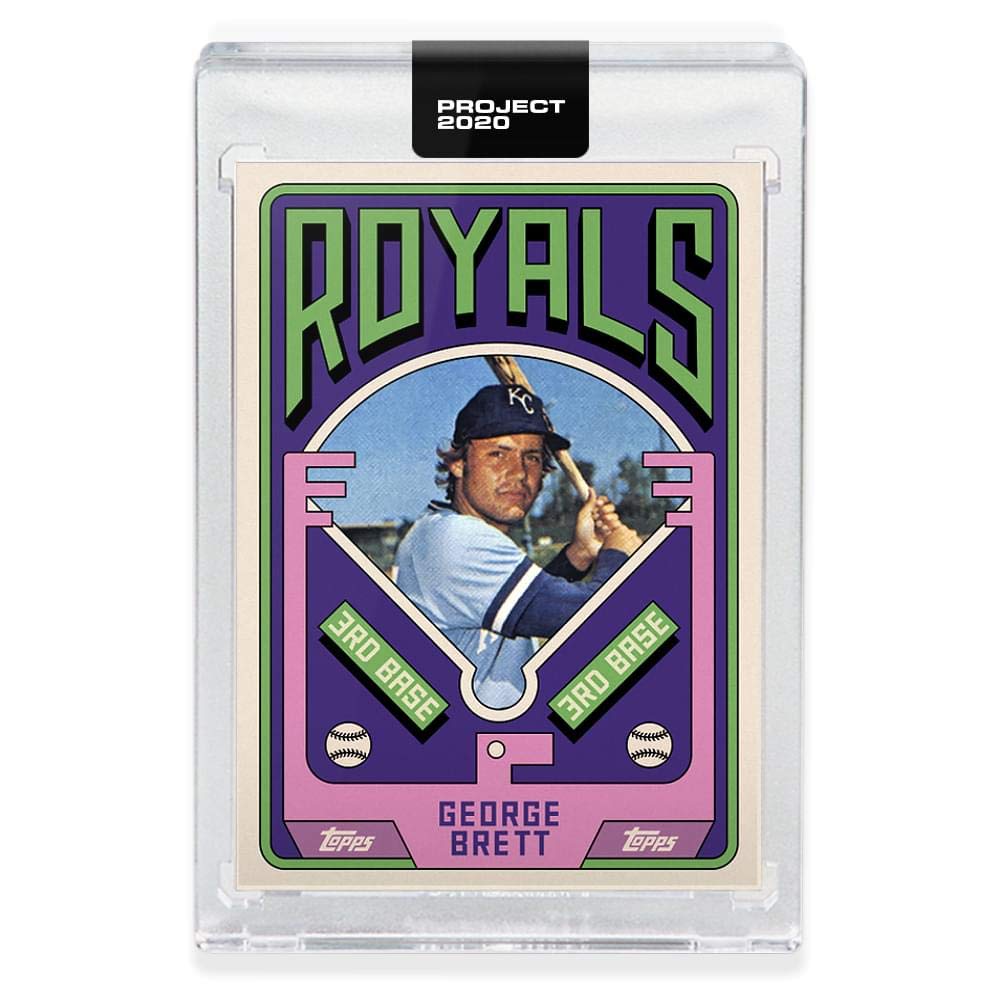 Foto 2 pulgar | Trading Card Topps Project 2020 75-1975 George Brett - Venta Internacional.