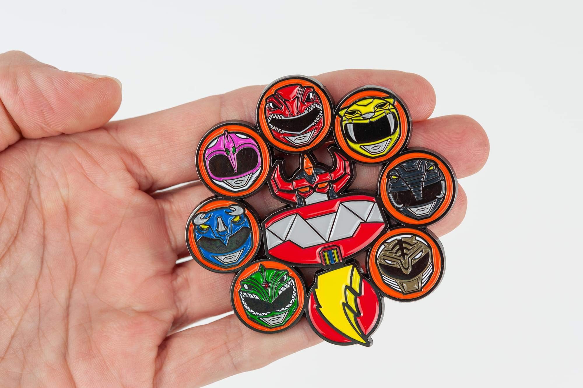 Foto 5 pulgar | Alfiler Esmaltado Toynk Mighty Morphin Power Rangers Sdcc 2020 - Venta Internacional.