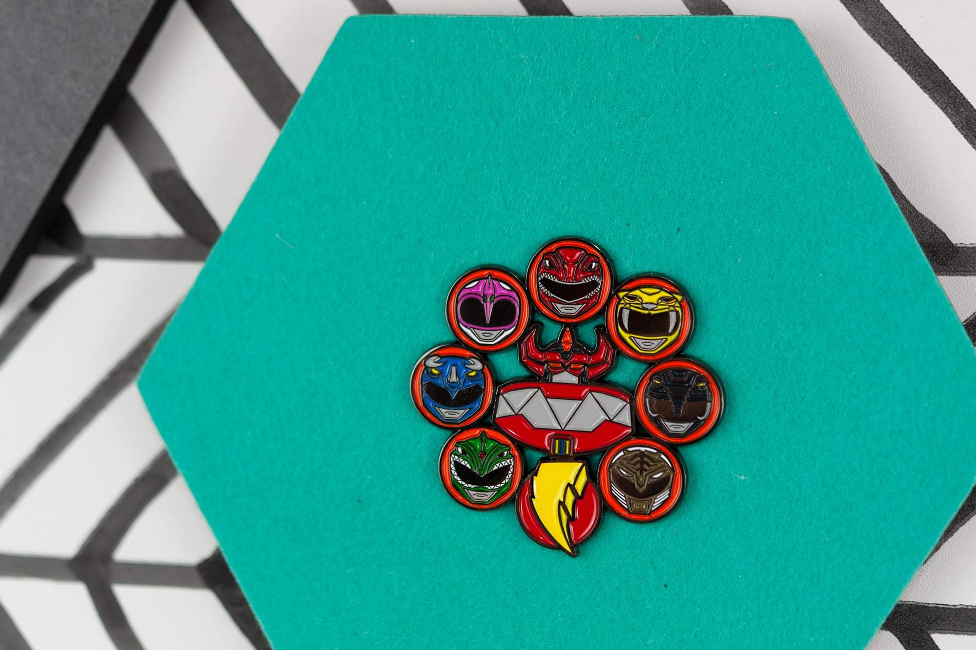 Foto 7 pulgar | Alfiler Esmaltado Toynk Mighty Morphin Power Rangers Sdcc 2020 - Venta Internacional.