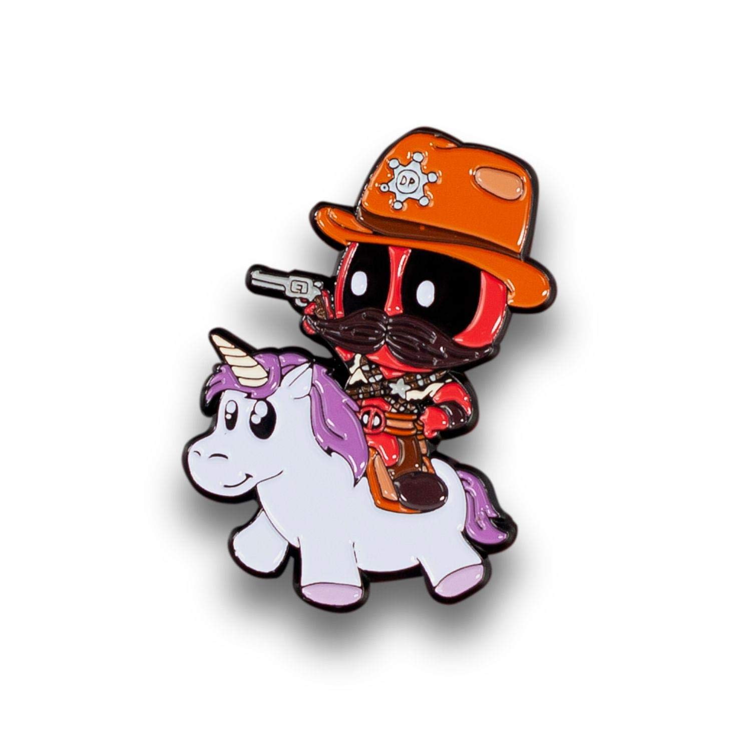 Foto 2 | Pin De Coleccionista Marvel Deadpool Sheriff Riding Unicorn - Venta Internacional.