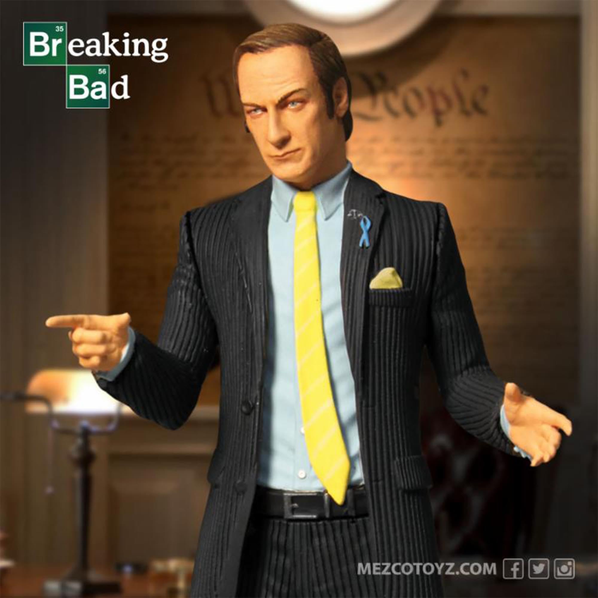 Foto 5 pulgar | Figura De Acción Mezco Toyz Breaking Bad Saul Goodman 15 Cm - Venta Internacional.