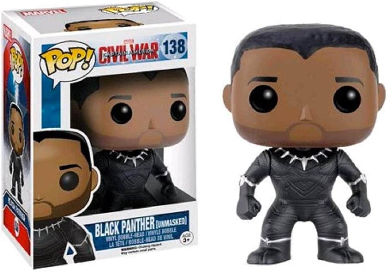 Venta Internacional- ¡funko Pop! Marvel: Capitán América Guerra Civil - Pantera Negra (exclusiva Limitada Desen $412