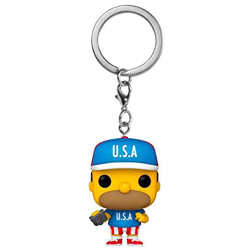 Foto 2 pulgar | Venta Internacional- ¡funko Pop! Llavero: Simpsons - Usa Homero