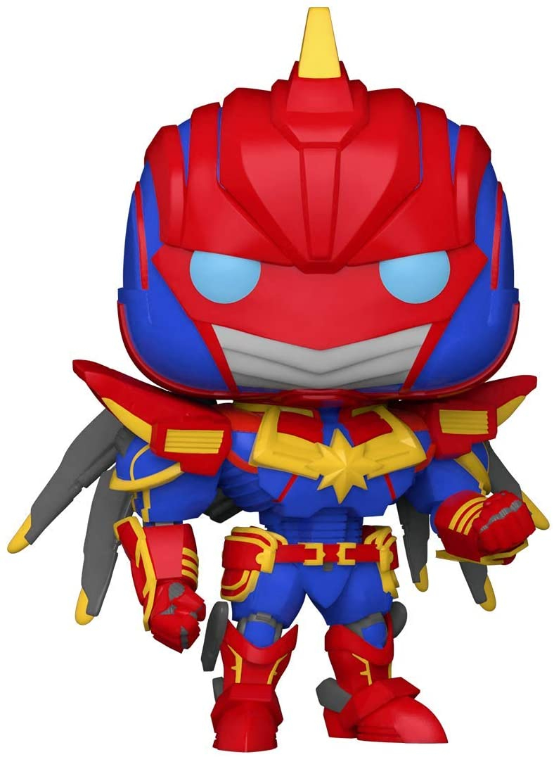 Venta Internacional- Funko Pop Marvel: Marvel Mech - Capitán Marvel Bobblehead De Vinilo, Multicolor, Talla Única