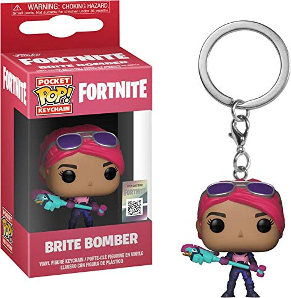 Foto 2 pulgar | Venta Internacional- Funko 36969 ¡pop! Llavero: Bombardero Fortnitebrite, Multicolor