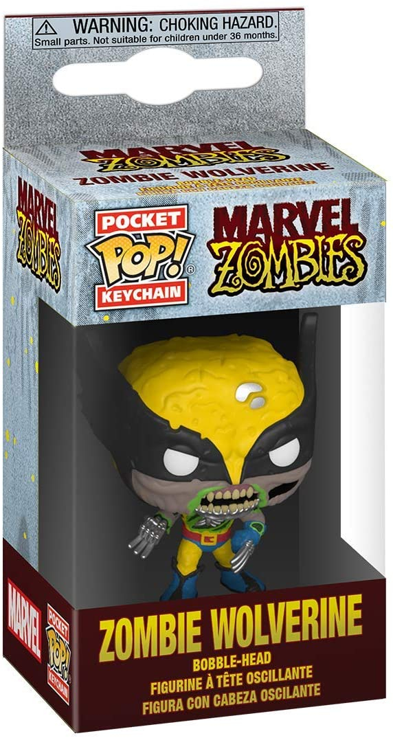 Foto 2 pulgar | Venta Internacional- ¡funko Pop! Llavero: Marvel Zombies - Lobezno, Multicolor,2 Pulgadas