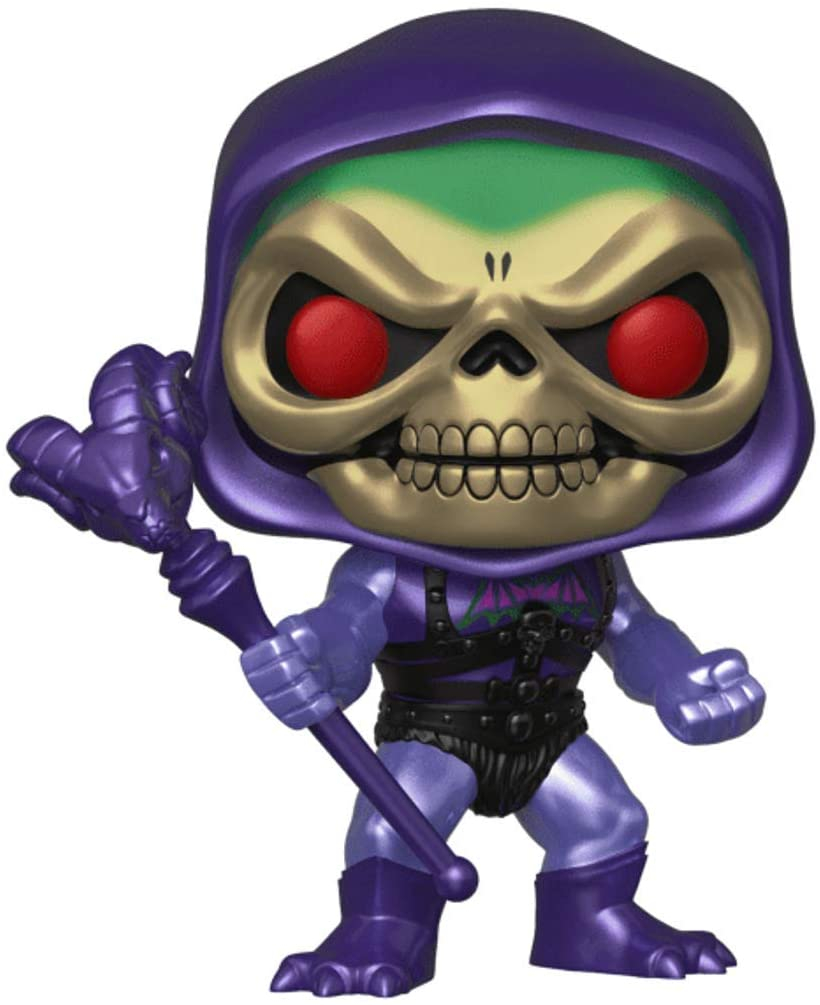 Foto 2 pulgar | Venta Internacional- ¡funko Pop! Masters The Universe, Exclusiva De Esqueletor De Armadura De Batalla Metálica