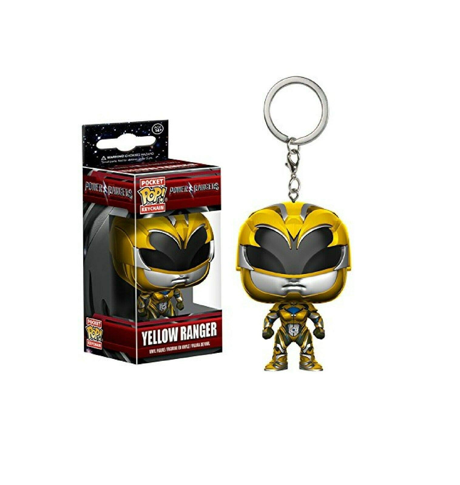 Foto 2 pulgar | Venta Internacional- Llavero Funko Pop: Figura De Juguete Power Rangers Yellow Ranger