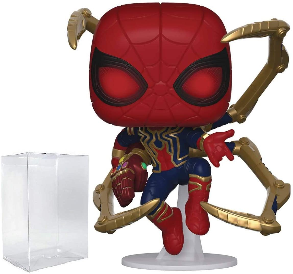 Foto 2 pulgar | Venta Internacional- Funko Marvel: Avengers Endgame - ¡araña De Hierro Con Nano Guantelete Pop! Figura De Vinil