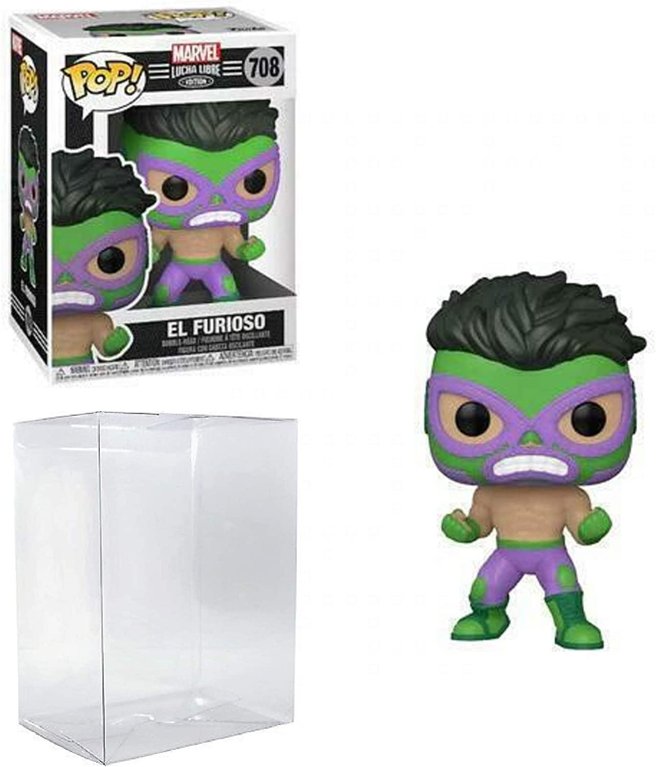 Foto 2 pulgar | Venta Internacional- Hulk El Furioso Pop #708 Pop Marvel Luchadores Figura De Vinilo
