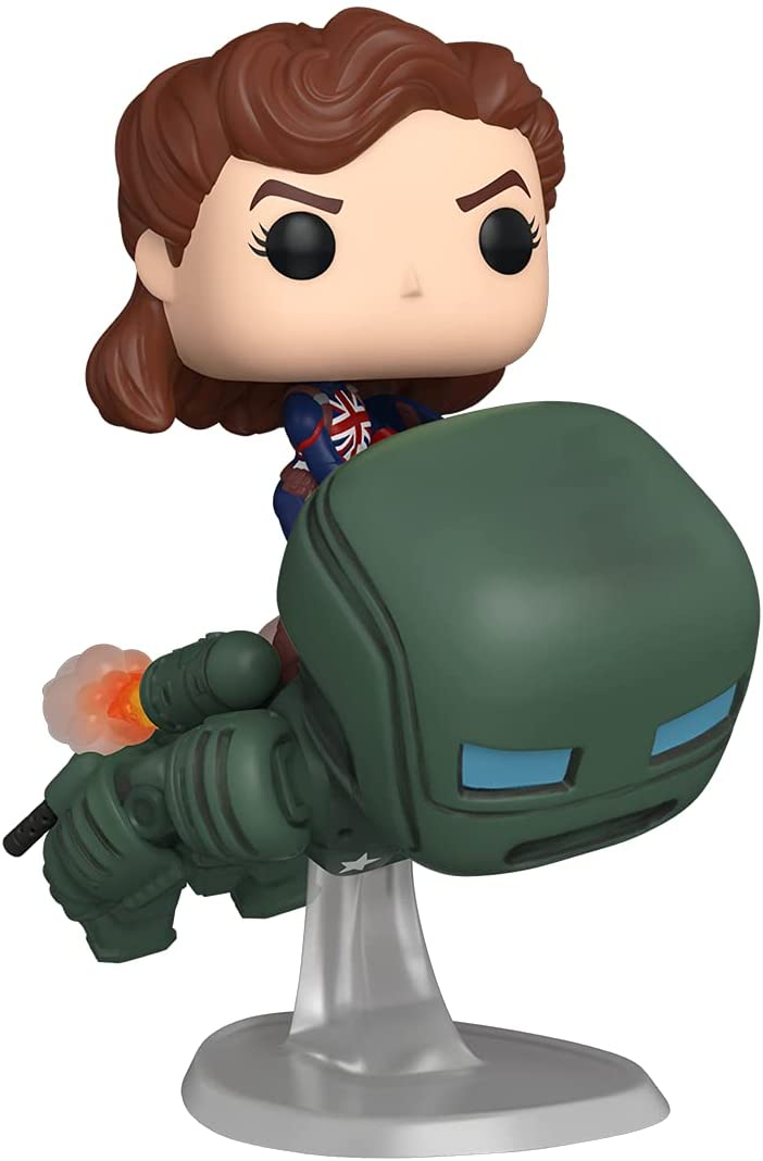 Venta Internacional- ¡funko Pop! Marvel Deluxe: ¿y Si? - Captain Carter Riding Hydrostomper, Año Del Escudo