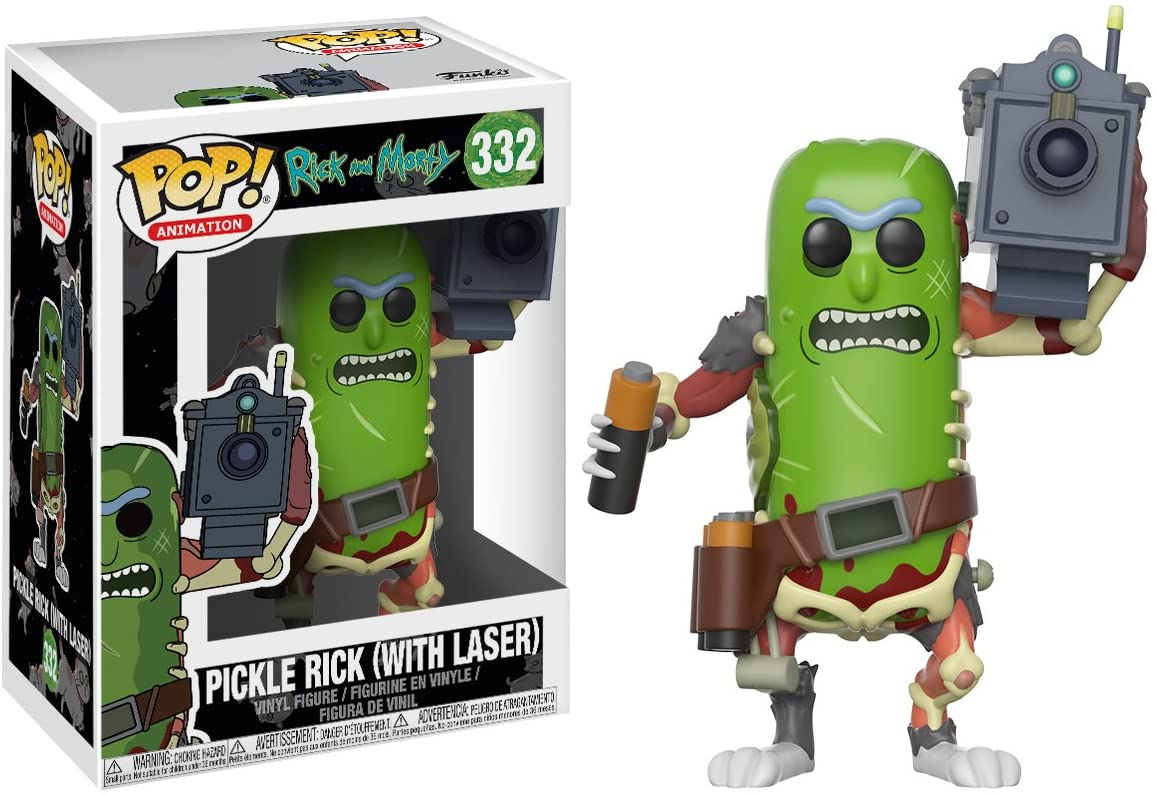 Foto 2 pulgar | Venta Internacional- ¡funko Pop! Animación: Rick & Morty - Pickle Rick Con Figura Coleccionable Láser, Multico