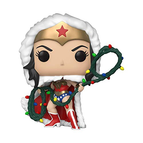 Venta Internacional- ¡funko Pop! Dc Heroes: Dc Holiday - Figura De Vinil De Mujer Maravilla Con Lazos De Luz De Cadena