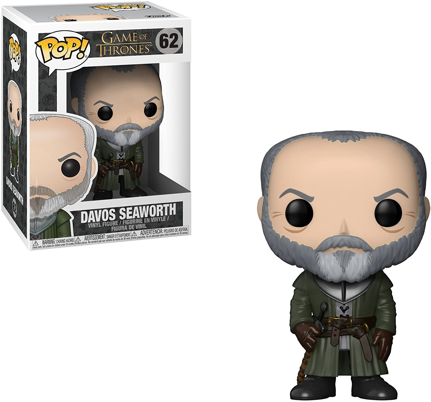 Foto 2 pulgar | Venta Internacional- ¡funko Pop! Tv: Figura Coleccionable De Juego De Tronos Davos Seaworth, Multicolor