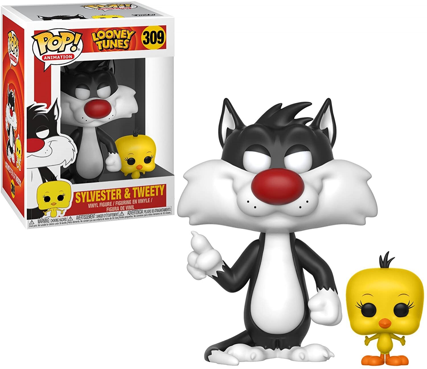 Venta Internacional- Pop Funko! Animación: Looney Tunes - Sylvester & Amp, Tweety Collectible Juguete. $683