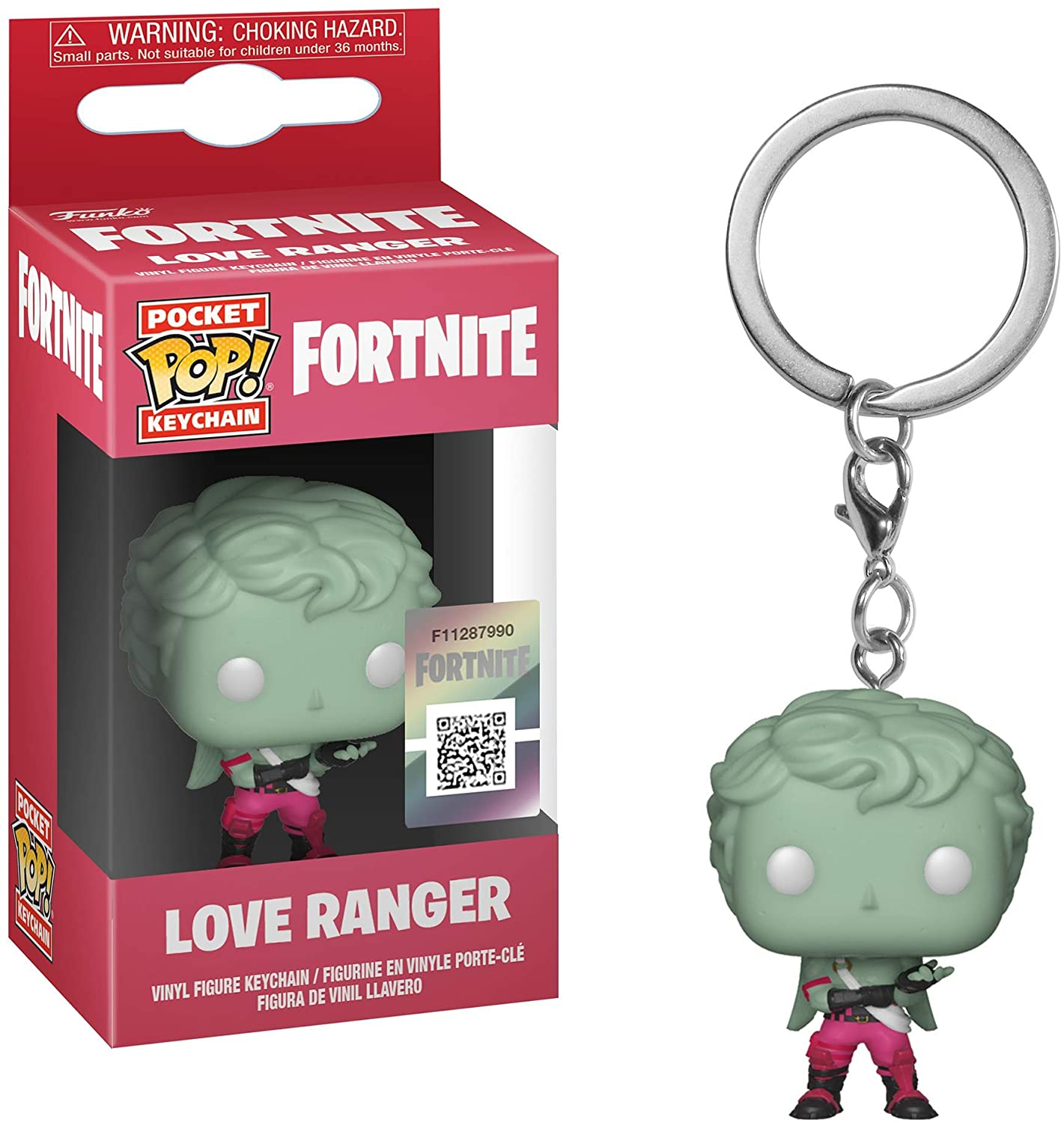 Foto 2 pulgar | Venta Internacional- Funko 35715 ¡pop! Llavero: Fortnite - Love Ranger, Talla Única, Multicolor