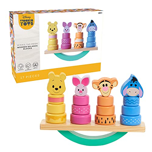 Foto 2 pulgar | Venta Internacional- Disney Wooden Toys Winnie The Pooh Balance Blocks, Set De 17 Piezas Presenta A Winnie The Pooh